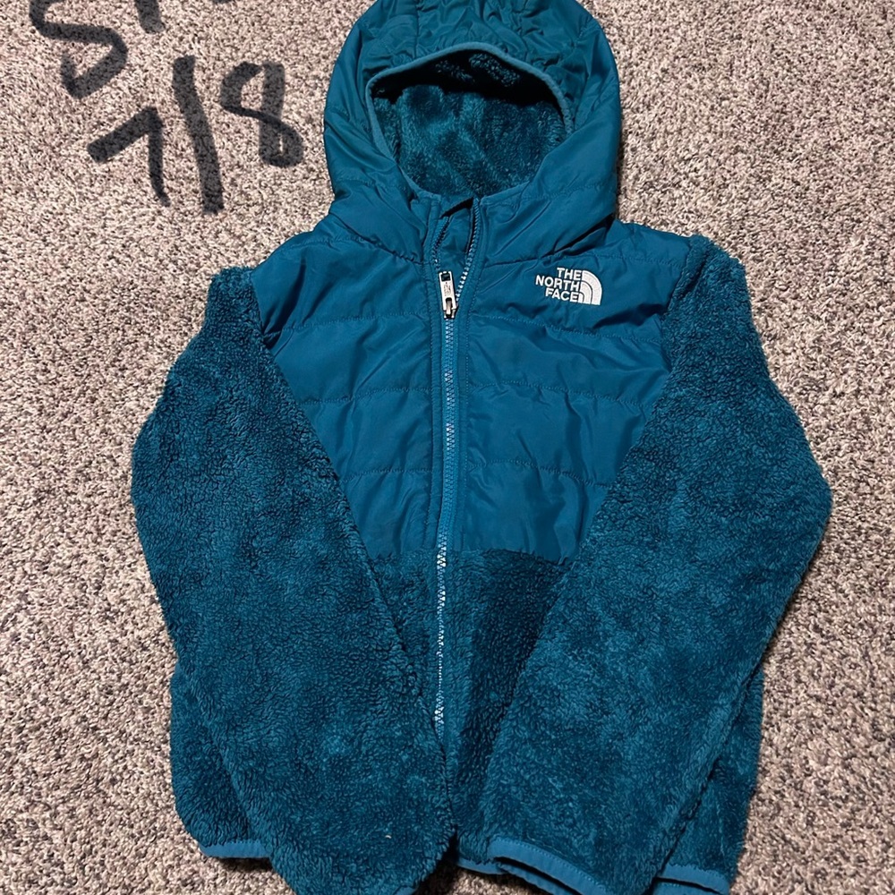 The North Face Blue Fleece Jacket Girls Size 7/8